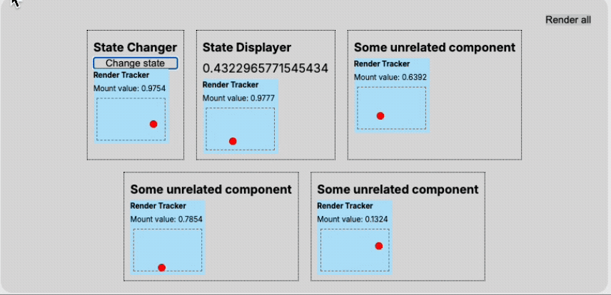 Change state 버튼 클릭 시